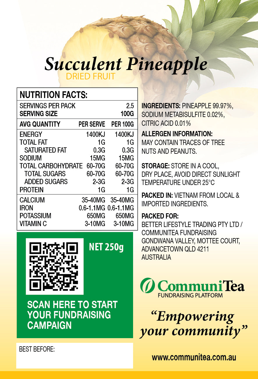 Dried Fruit - Succulent Pineapple