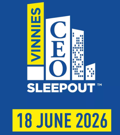 Vinnies CEO Sleepout logo